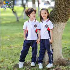 детская форма 幼儿园校服夏装小学生校服夏季短袖运动套装中学班服表演服t39k82