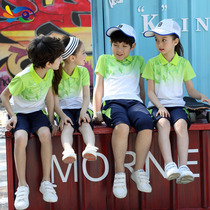 Children School Uniform Summer Clothing 2021 Kindergarten Garden Clothes Summer Elementary School Kids Group Thin Sports Short Sleeve Shorts Suit