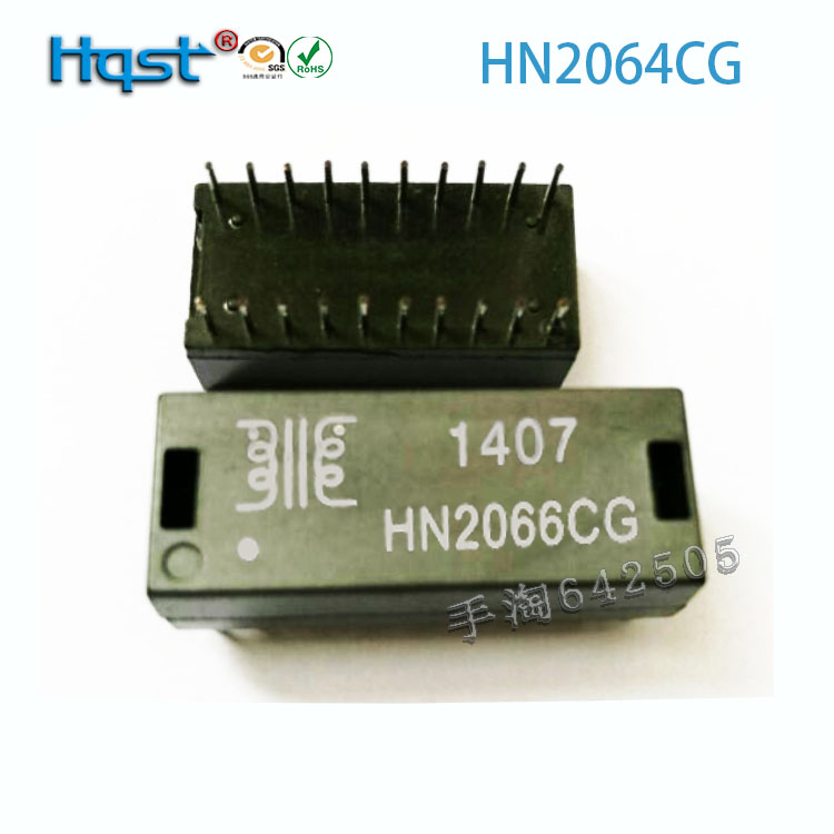 HN2064CG HN2064CG 20PIN straight plug DIP100M Base 100 trillion double-port Internet isolation filtering transformer connector