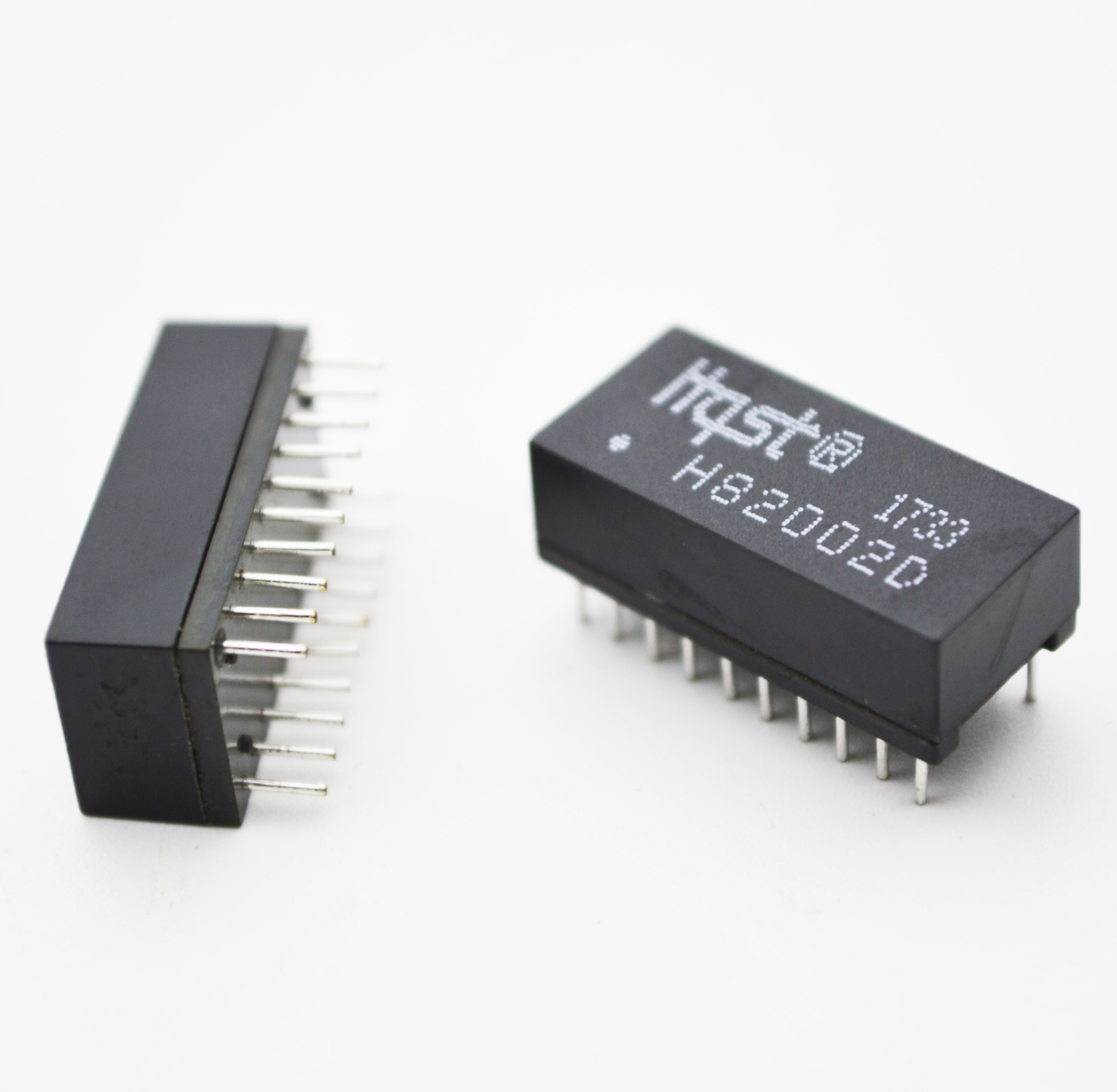 20PIN row distance 2 0 straight plug DIP 100 trillion Double-port network transformer one thousand trillion Single-port Internet interface filter Factory