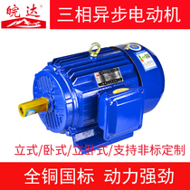 Wanda copper national standard ye3 three-phase asynchronous motor 1 5 4 5 5 7 5KW380V high efficiency vertical horizontal
