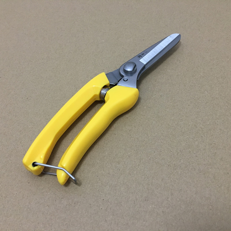Wang Wuquan German stainless steel gardening scissors long mouth straight blade trim tree branches shear flowers scissors flowers fruit tree pruning shears