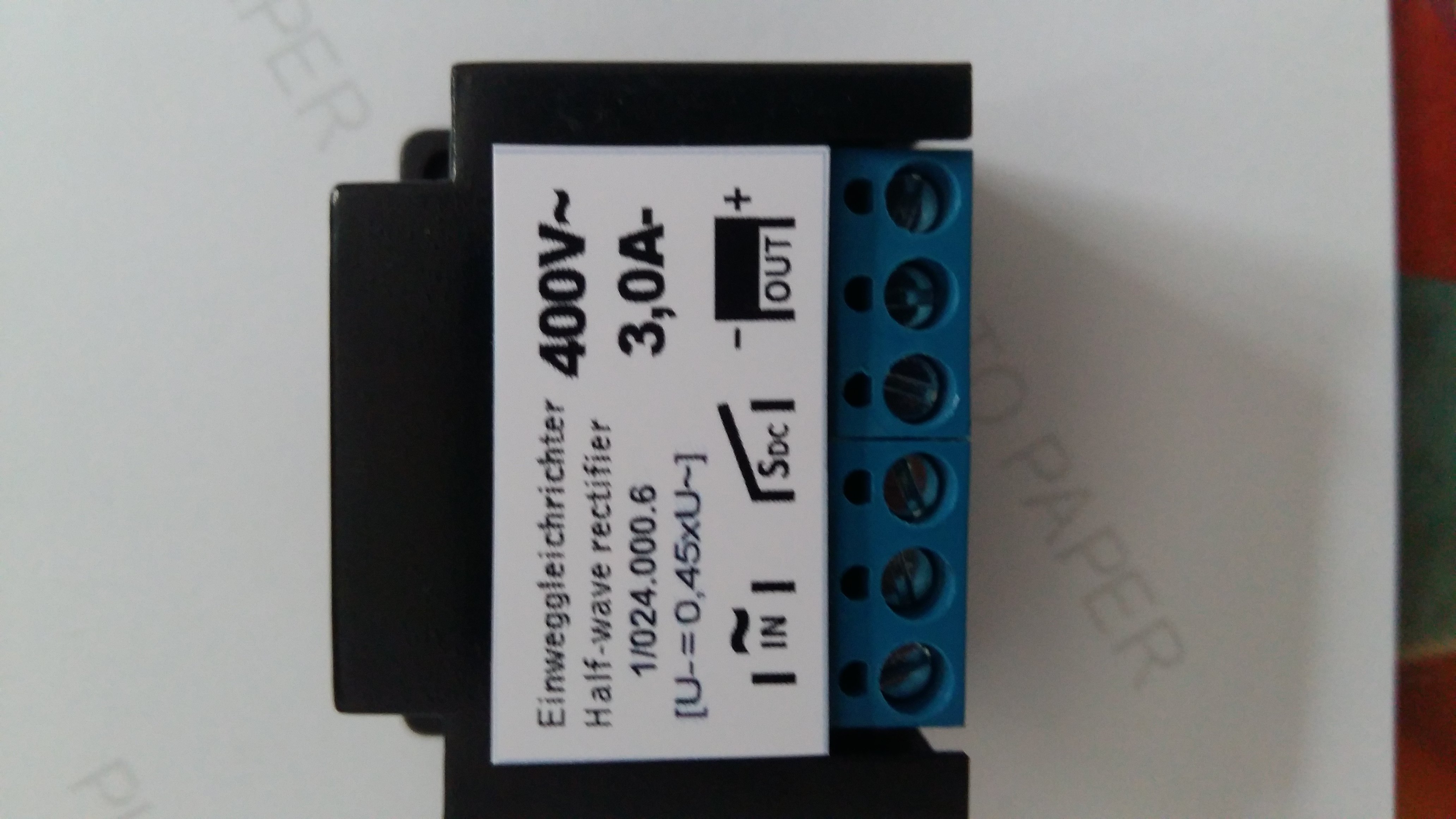 The 1024000 6 module rectifier is full of 10 only