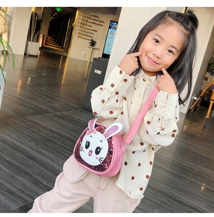 Children's small bag 2020 New style fashionable sequined infant and toddler small backpack Cute cartoon girl single-shoulder crossbody bag undefined