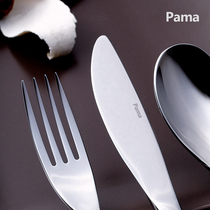 COMMERCIAL PAMA PARMA KNIFE FORK HOTEL CUTLERY HOME 304 STAINLESS STEEL MAIN DINING STEAK KNIFE FORK SPOON MORE COFFEE MORE