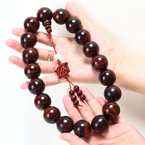 American big red sour branch slightly concave yellow sandalwood red sandalwood Beed rosary 25mm boutique car play jewelry