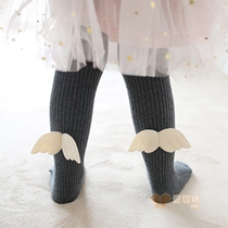 Spring and Autumn Angels Wings Girls Pantyhose Baby Big PP Double Needle Leggings Socks Baby Pants