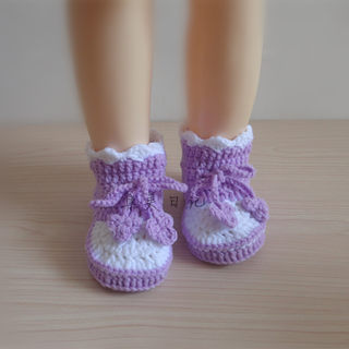 Autumn and winter baby shoes hand-knitted newborn baby shoes