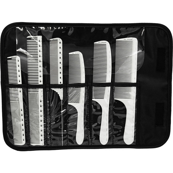 New scale comb hairdressing size comb hair stylist professional hair cutting comb white G45 double-sided scale ruler comb