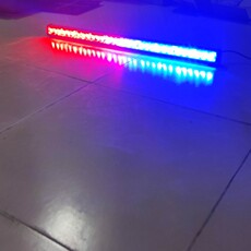 строб 工程黄色高亮12v汽车频闪警示灯长条吸顶式红蓝警灯车载led爆闪灯