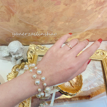 Mermaid Eyes Fairy Pearl Wedding Groom Best Man Corsage Bride Bridesmaid Sister Wrist Flower Necklace