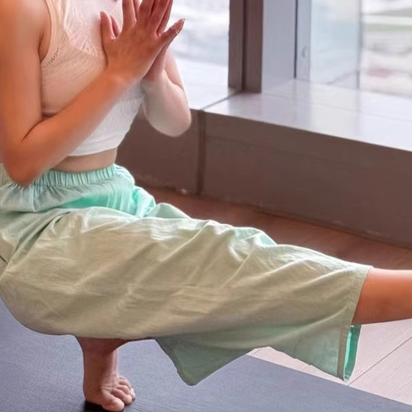 Nepal Carrot Pants Basic Version New Style Inner Yoga Pants for Women High-Waisted Cotton and Linen Loose Nine-Point Sports Pants