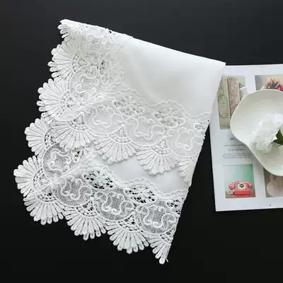 Weimi 9918 simple pure white linen cotton TV bed cabinet Coffee table dining table cloth American dustproof multi-purpose cover towel