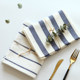 Weimi 8309 Nordic style cotton striped napkin napkin placemat multi-purpose all-match cover cloth towel Japanese tea towel