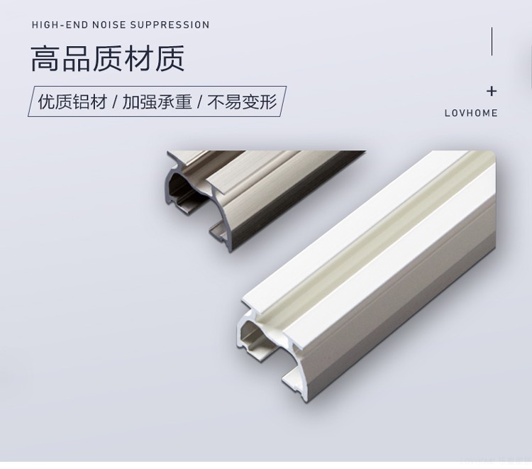 Lê tổ rèm cửa toàn nhà tùy chỉnh theo dõi hợp kim nhôm gắn giấu đường sắt trượt thẳng đường ray rèm đường sắt phụ kiện đường sắt - Phụ kiện rèm cửa các loại thanh treo rèm cửa