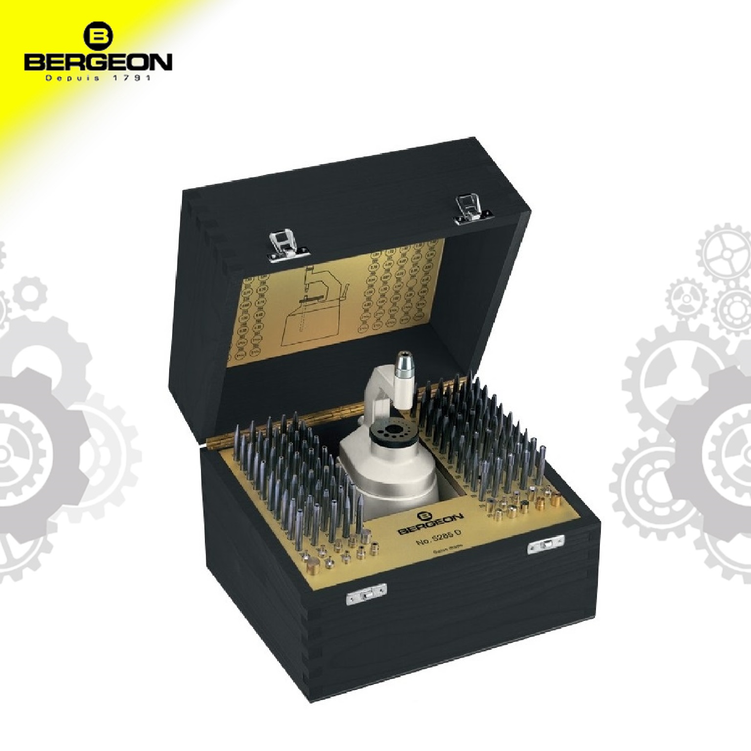 BERGEON Tools BERGEON 5285-D 100-piece Boxed Watch Punch diameter 4 7mm Watch repair