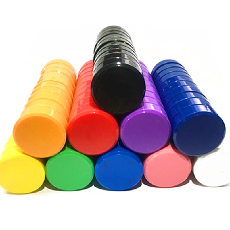 Round color magnetic blackboard sticker magnetic magnetic plate magnet cute iron suction teaching tool for teacher