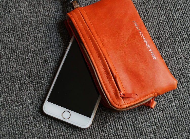 Phần lớn tên tuổi cổ tay túi iphone5 5 s 6 7 8 bộ điện thoại di động gói thẻ đồng xu ví túi điện thoại di động túi đựng điện thoại nam