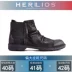 Horace phiên bản Hàn Quốc của giày nam Giày da Anh Martin Giày cao cổ nam đế cao, giày đế bệt - Giày ống giày boot nam chính hãng Giày ống
