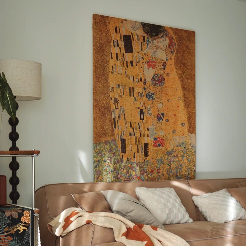 Artistic Medieval Style Gustav Klimt Tapestry World Famous Painting Throw Blanket Sofa Blanket Four Seasons Camping