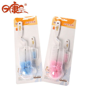 日康奶瓶刷 海绵奶嘴刷婴儿奶瓶刷360度旋转洗奶瓶刷子套装包邮