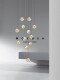 Light Luxury Starry Staircase Long Chandelier Loft Scandinavian Modern Simple Duplex Building House Loft Glass Firefly