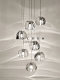 Staircase Chandelier Italian Designer Stainless Steel Light Luxury Villa Living Room Duplex Open Space Rotating Crystal Chandelier