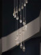 Staircase Chandelier 2026 New Model Light Luxury Mid-Century Style Villa Duplex Loft Staircase Decoration Crystal Lamp High-End Feel