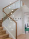 Nordic Minimalist Staircase Light Long Pendant Light Simple Black Sphere Creative Rotating Two-Story Duplex Villa Living Room Chandelier