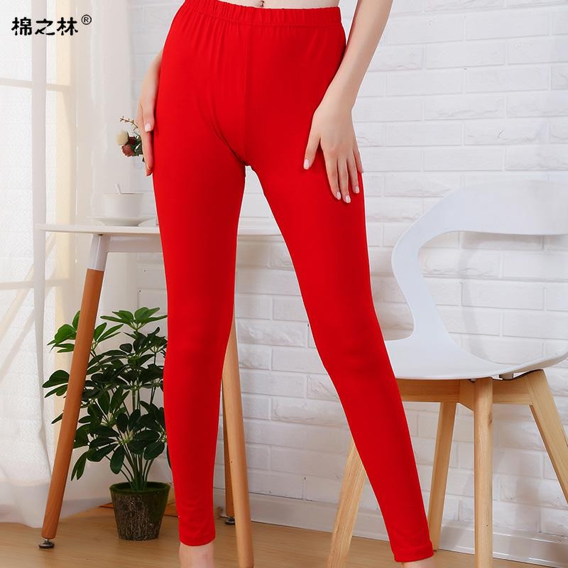 Big đỏ mens và womens ấm mùa thu quần mens quần bông đám cưới quần dòng năm 2019 quần cotton mới.