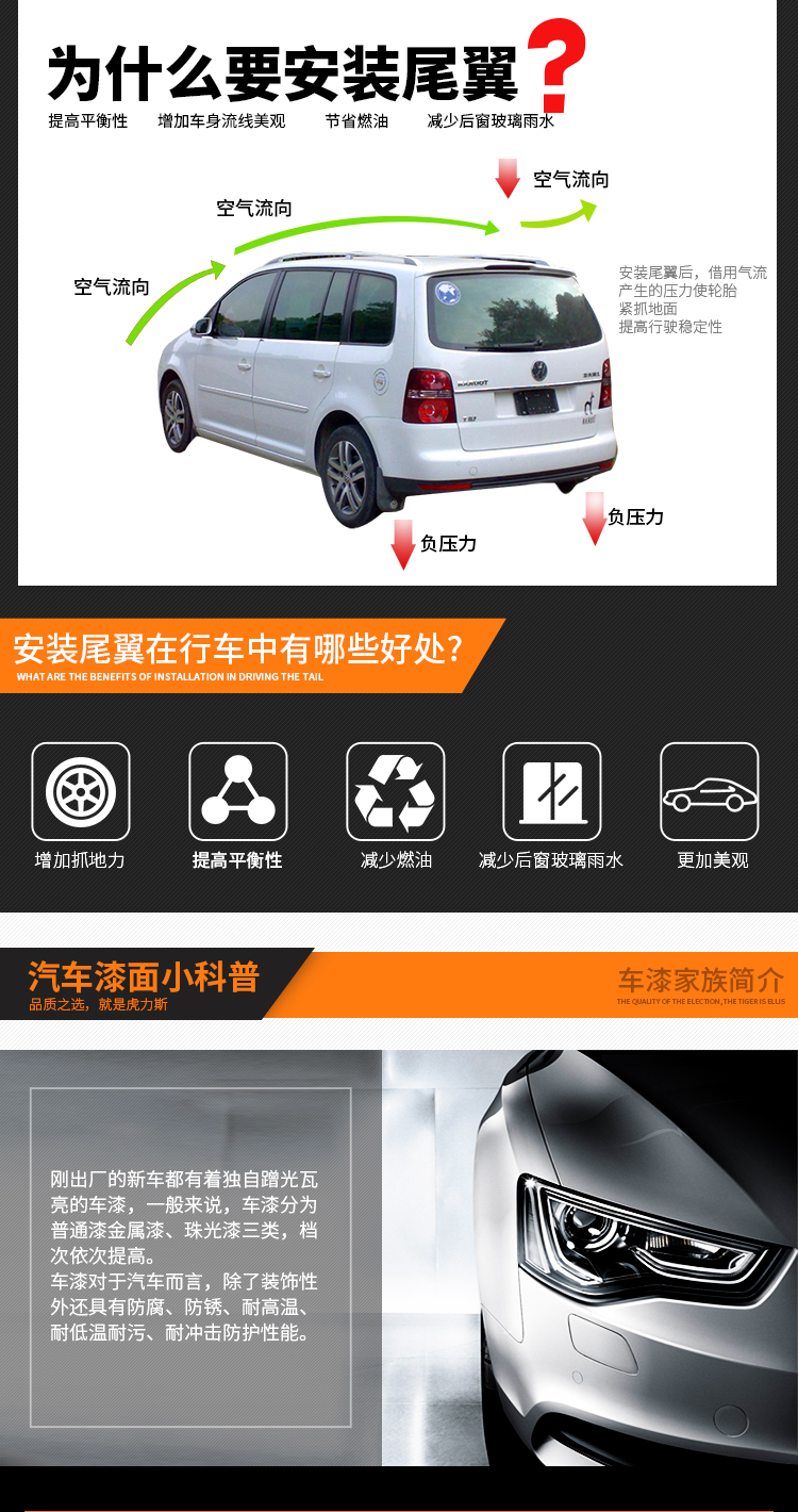 Hu Lisi Áp dụng cánh sau BYD F3 Thích hợp cho Tần / đuôi sắc / G5 / đuôi với cú đấm nhẹ miễn phí Cánh gió ô tô đẹp