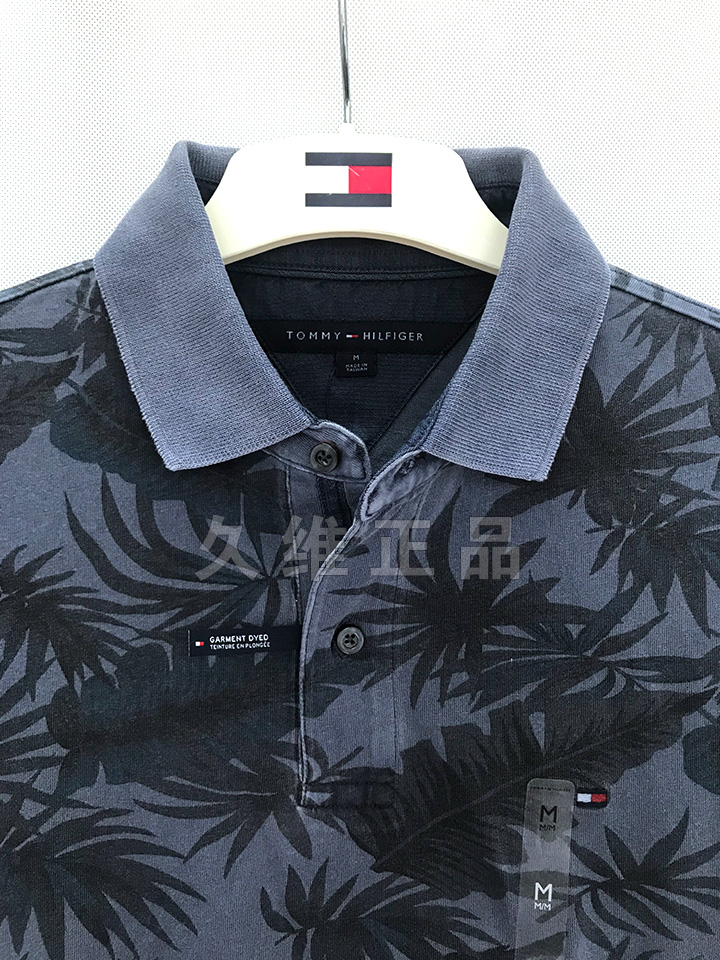 Jiuwei xác thực toàn cầu mua Tommy Hilfiger nam mùa hè ngắn tay thoải mái đồng bằng bông áo sơ mi POLO áo sơ mi