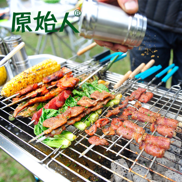 原始人 5~15人户外烧烤炉（烤炉+铁烤网+碳网）聚划算+优惠券折后￥48包邮（￥58-10）