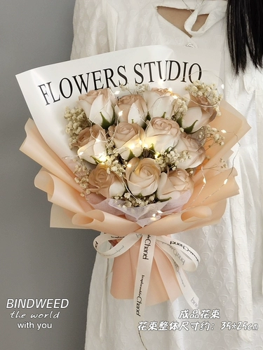 Сломанный ледяной синий симуляция роза вечные цветы, мыло, сухой цветочный букет, день рождения подружку подружку подругу Qixi День святого Валентина подарок