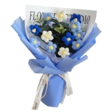 Продукты вязаный маленький цветочный букет милые подарки для подруги день рождения практические подруги поднялись на подсолнечный букет