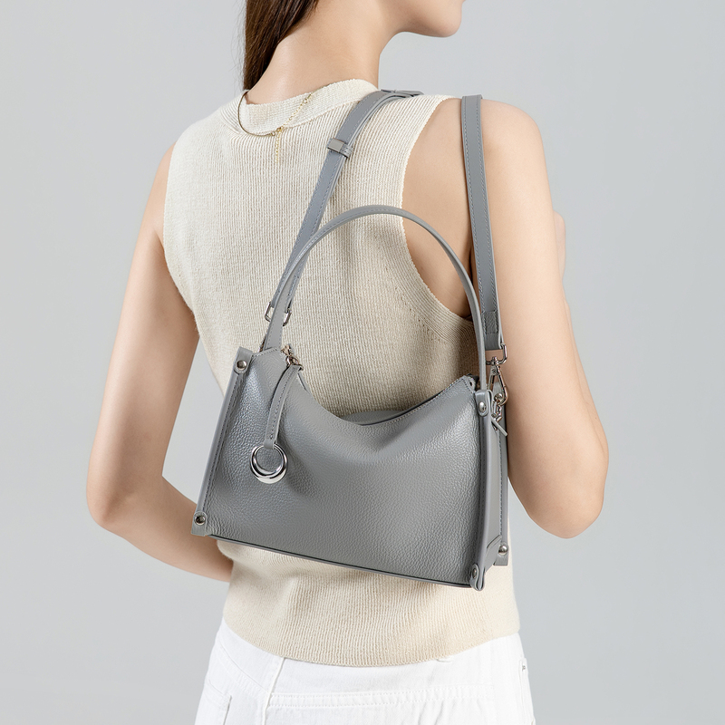 2026 New Style First-Layer Cowhide Crossbody Bag for Women, High-End Handbag, Commuter Shoulder Bag, Soft Leather Mahjong Bag for Women