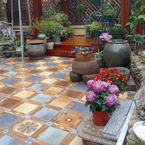 American country living room anti-slip aisle Antique brick Balcony Courtyard floor tile Terrace garden tile 600