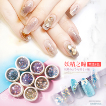 Fairy pupil nail nail sequin jewelry new net red Super flash powder patch irregular flash powder fine powder