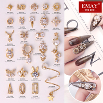 Nail diamond ornaments 2021 New Net red explosive Super Flash nail jewelry pearl tassel pendant hollow luxury zircon