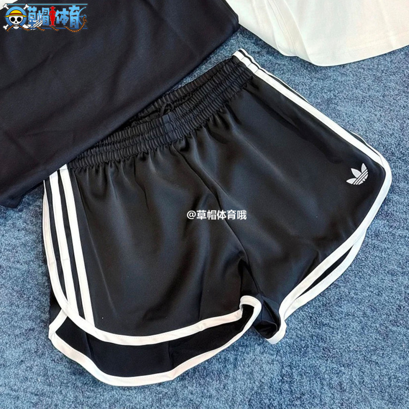 Adidas Trefoil 26 Summer New Women's Training Running Breathable Sports Shorts Kd7977 Adidas Trefoil 26 Summer New Women's Training Running Breathable Sports Shorts Kd7977