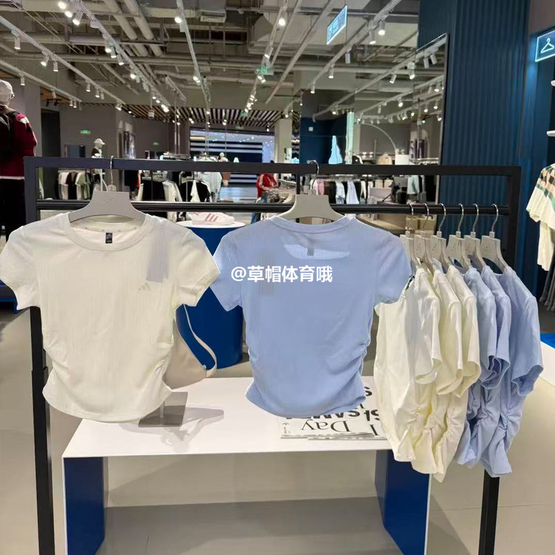 Adidas 26 Summer Women's Summer Breathable Slim Fit Sports Fitness Short Sleeve T-Shirt Kh2654 Kr7577 Adidas 26 Summer Women's Summer Breathable Slim Fit Sports Fitness Short Sleeve T-Shirt Kh2654 Kr7577