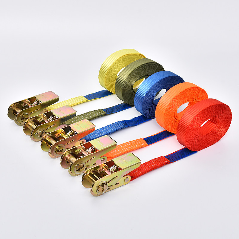 25MM Self-driving Cruise Tightener Thickened Polyester Fiber Webbing Small Cargo Nursery Tightener Double Crochet ratchet binding belt