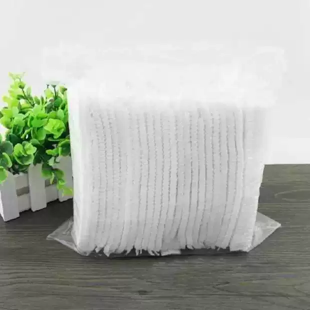 mũ phòng sạch màu trắng Miễn phí vận chuyển dùng một lần bảo vệ mũ nón thoáng khí salon tóc nhà bếp chống rụng tóc phòng sạch mũ dải phòng thí nghiệm mũ bảo hộ y tế mũ chụp tóc y tế