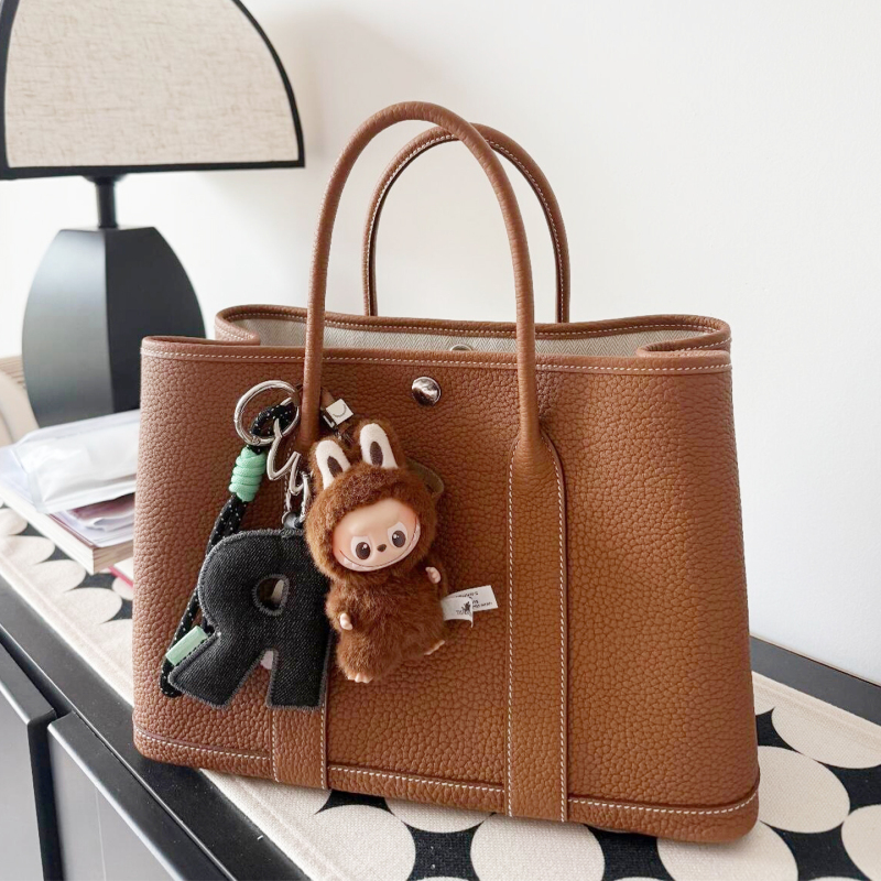 2026 Handmade Wax Thread British Style Garden Bag Women's Large Capacity Tote Bag Commuting Soft Leather 30 36 Large Bag