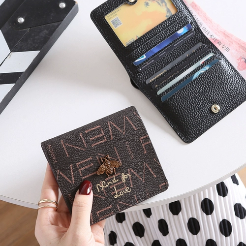 Бумажник, короткая сумка через плечо, модный маленький универсальный ультратонкий кожаный кошелек, коллекция 2021, из натуральной кожи