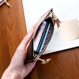 Tide, модные монеты, кошелек, ультратонкая короткая сумка через плечо, маленький изысканный бумажник, из натуральной кожи, простой и элегантный дизайн