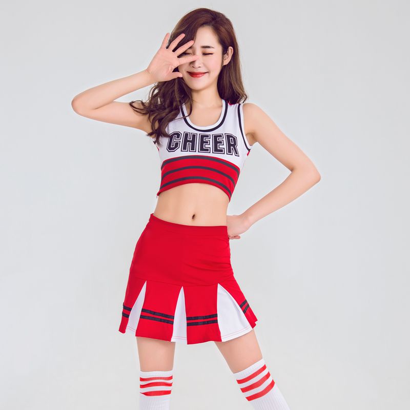 Cheerleading clothing female Korean version of the adult student campus sports meeting opening fitness cheerleading group performance costumes