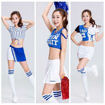 Korean football baby cheerleader costume sexy navel racing girl suit cheerleading stage costume