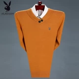 Playboy, кашемировая демисезонная рубашка, шерстяной свитер с молнией, для среднего возраста, на молнии