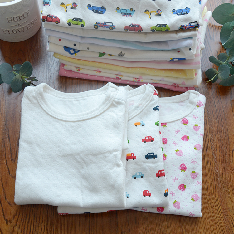 Boys and girls autumn and winter cotton underwear set children's round neck jacquard cotton sweater autumn clothes homewear pajamas